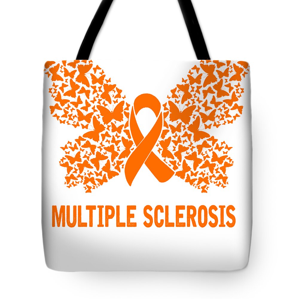 World MS Day Tees Multiple Sclerosis Butterfly Ribbon World MS Day Throw Pillow Multicolor 18x18 